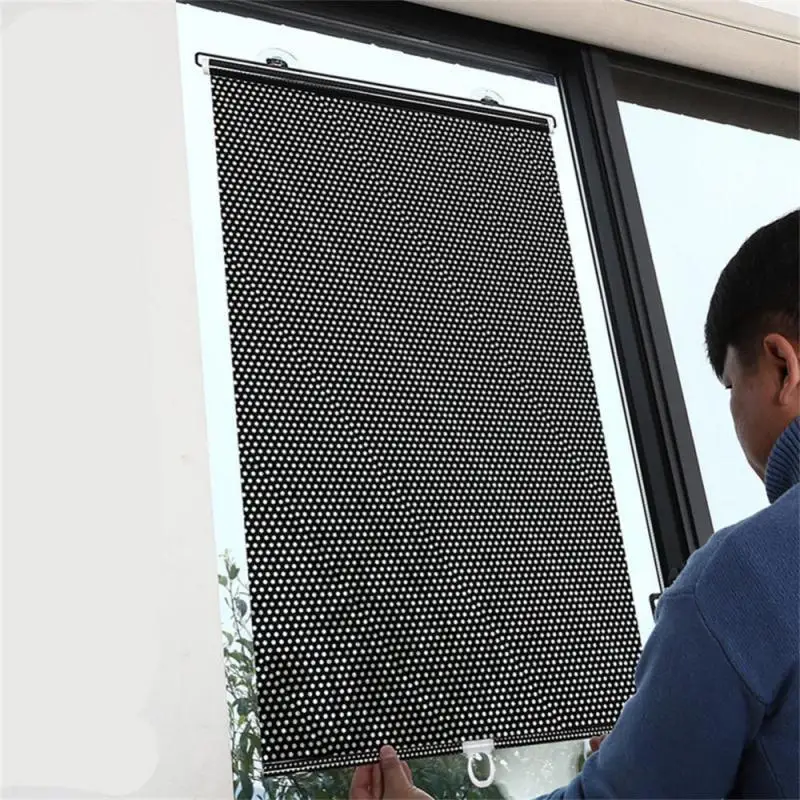 

Blackout Curtain Sunshade Window Roller Sun Shade Screen Cover Blind Protector Foldable Home Car Auto Windshield Sheet Curtain
