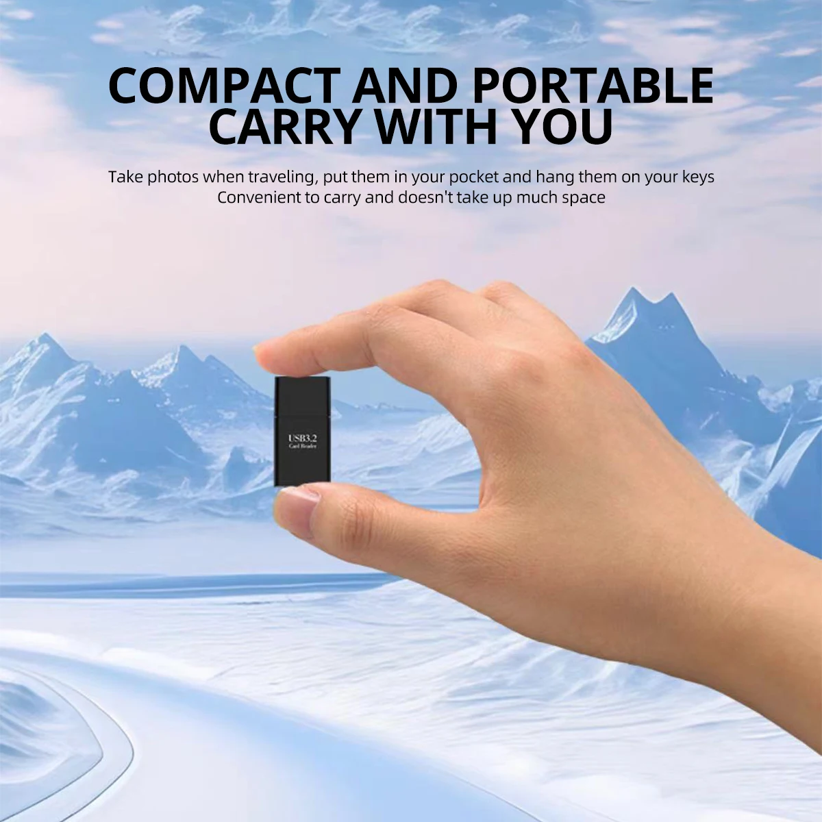 미니 2 in 1 TF SD 카드 리더 USB 3.2 메모리 카드 어댑터 스마트 고속 카드리더 컨버터 PC 노트북 액세서리용