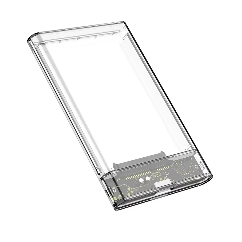 2.5-inch serial SATA SSD hard drive enclosure supports 6TB transparent mobile external hard drive enclosure external hard drive case,ssd enclosure,hard drive enclosure