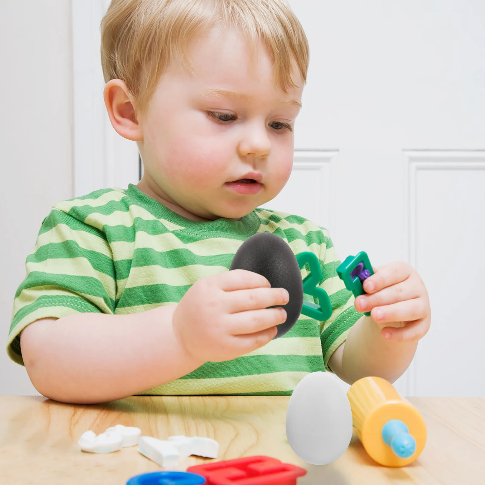 10 Pcs Egg Maracas Percussion Musical Kids Instrument Shaker Hand Instruments for Adults Sand Eggs 550X400X400CM Child Baby