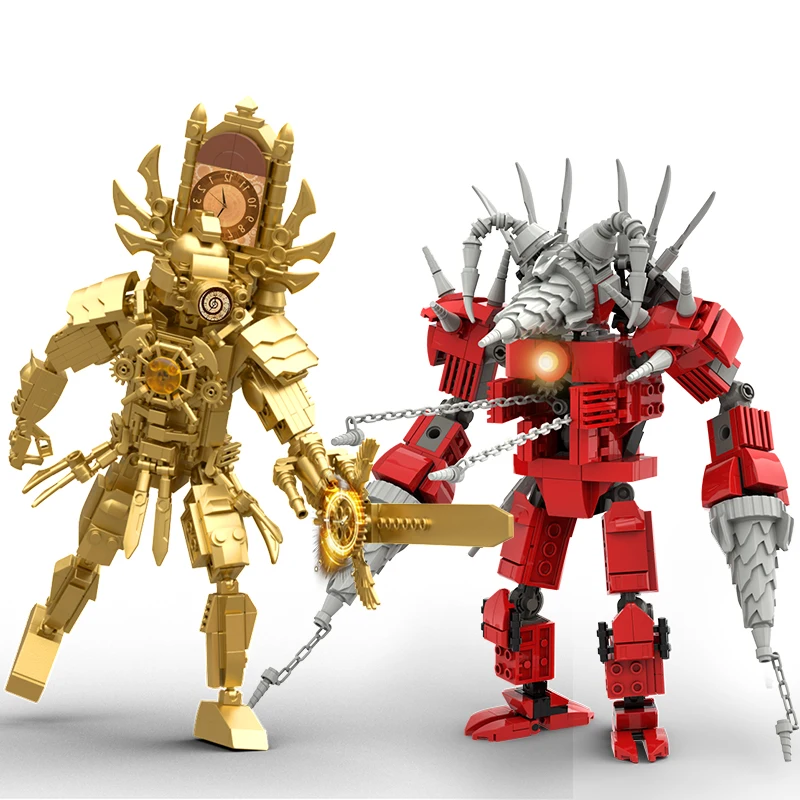 Skibidi-Toilet Building Blocks Toys para niños, Titan ClocKman 2,0, Drill Man, Cameraman Speakerman, Bricks Toys, Birthday Gift, New