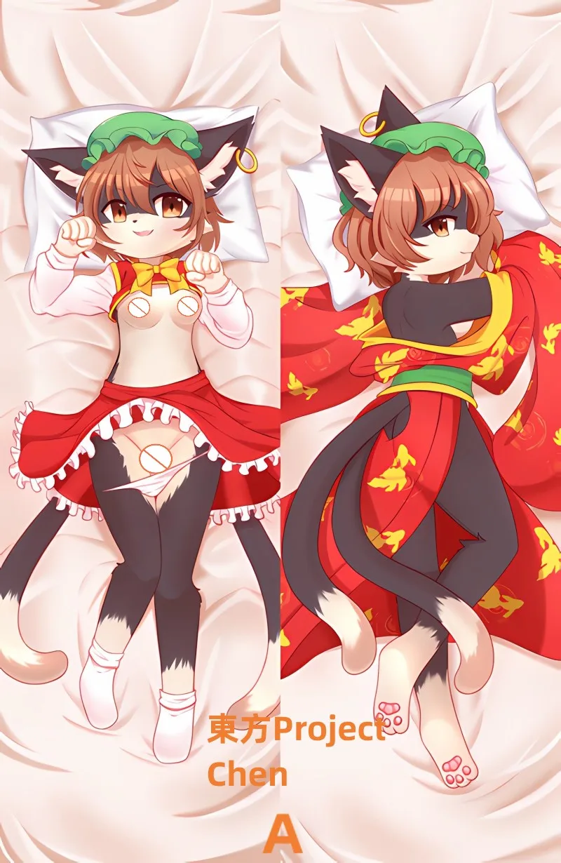 

Подушка Dakimakura в стиле аниме, с двусторонним принтом, наволочка в натуральную величину, подарки на заказ