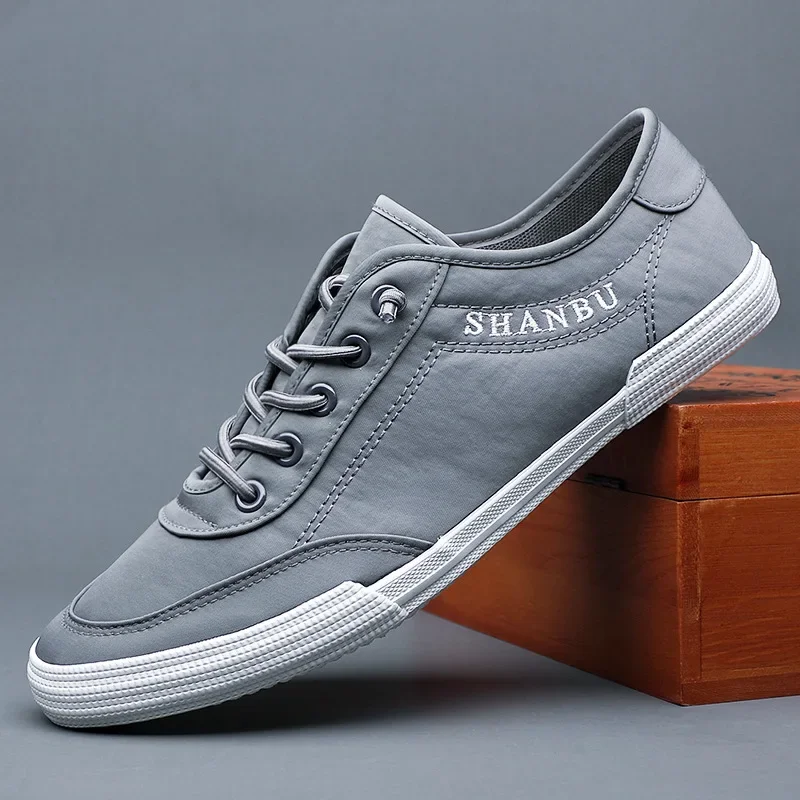 Men Shoes Flat Sneakers White Lace-Up Tenis Masculino Plus Size 46 Men's Casual Shoes Lightweight Breathable 3