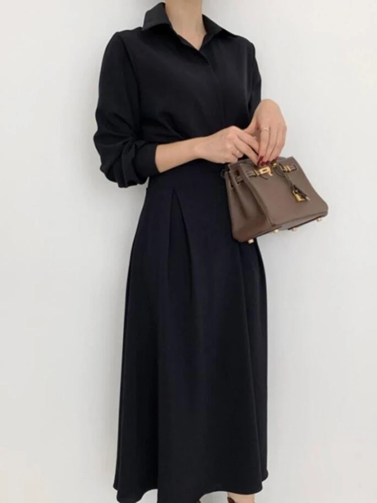 Elegant Summer Women's Dress 2022 Straight Loose Office Lady Maxi Dress Spring Autumn Patchwork Long Dresses For Female A-line summer dresses Dresses