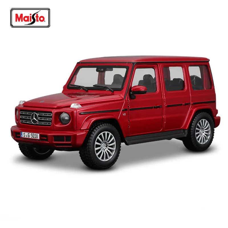 Maisto 1/25 메르세데스-벤츠 G-CLASS 실버 합금 자동차 모델, 다이 캐스팅 정적 정밀 모델 컬렉션 선물 장난감, 조수 놀이