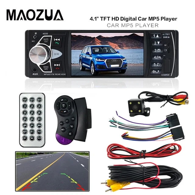 Hippcron Car Radio 1 Din Autoradio 4022D Bluetooth 4.1 Screen Support Rear  View Camera Steering Wheel Contral Car Stereo - AliExpress