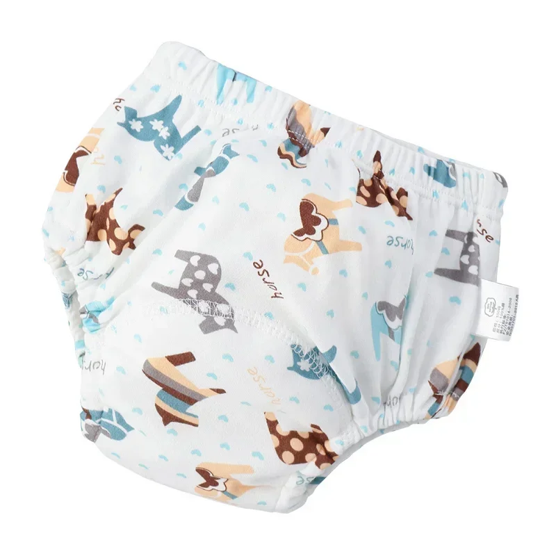 6 Layer Waterproof Reusable Cotton Baby Training Pants Infant Shorts Underwear Cloth Baby Diaper Nappies Panties