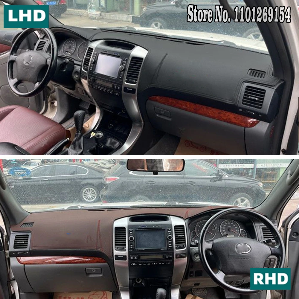 Leather Dashmat Dashboard Cover Pad Dash Mat For Toyota Land Cruiser