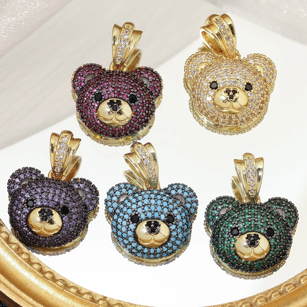 Bear Pendants, Gelatin Bear Pendants, 20mm bears with 1 hole