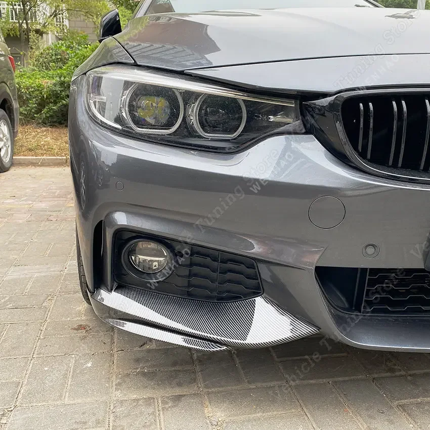 Für BMW F32 F33 F36 MP Stil Auto Vorderen Stoßfänger Lip Spoiler Nebel  Lampe Grille Trim Abdeckung Seite Splitter 4 serie 2014-2020 M-Sport