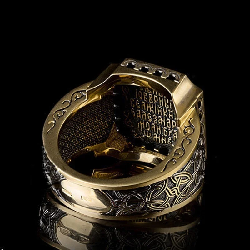 Stainless Steel Ring Men's luxury Vintage Stainless Steel Ring accessories men's ring gift