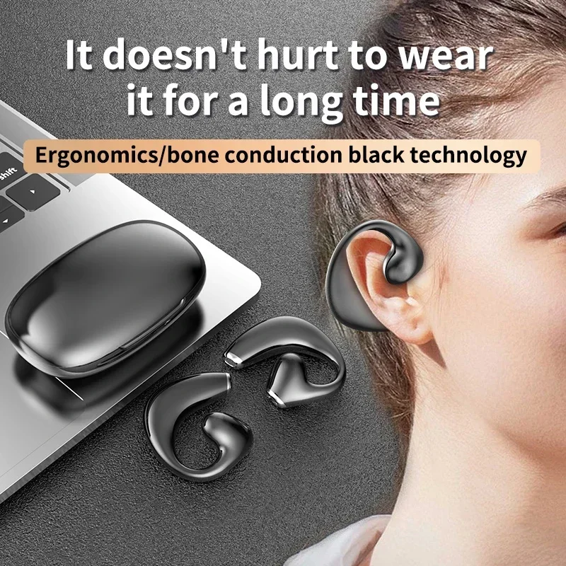 

Wireless Earphones Ear Hook Bluetooth Earbuds TWS Hifi Headphones Gaming Touch Control Sport Headset JR02 With Microphone
