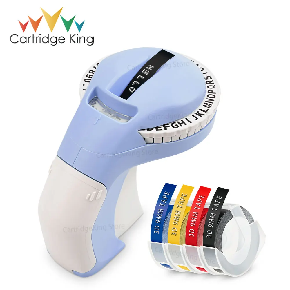 9mm Dymo 3D Label Tapes with B90 Portable Dymo Labeller Dymo 12965