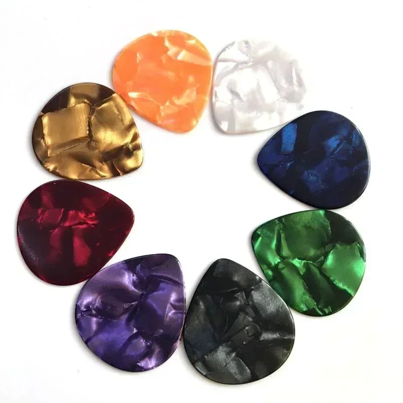 10Pcs Guitar Pick Holder Set For Acoustic Guitar Electric Bass Ukulele Stick-on Holder (Random Color)