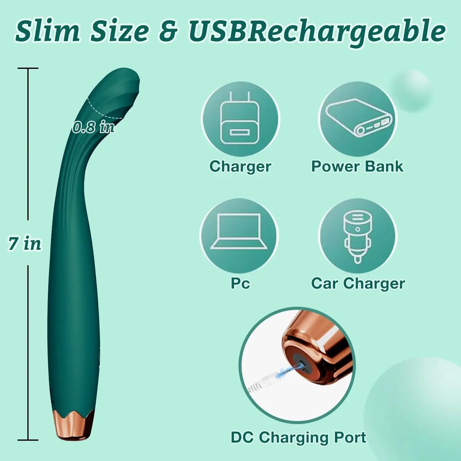 Vaginal Vibrators Finger Vibrator for Women G Spot Clitoris Tits Anal Stimulator Teasing Wand Massager Adult Sex Toys for Couples
