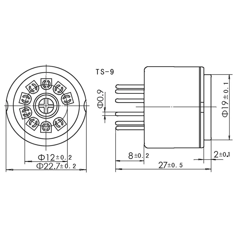 

Горячая Распродажа, 9Pin вакуумная трубка для тестирования Сокетов для 6DJ8 12AX7 ECC83 B339 CV492 6L13 12AU7 ECC82 B329, трубчатый усилитель Hifi