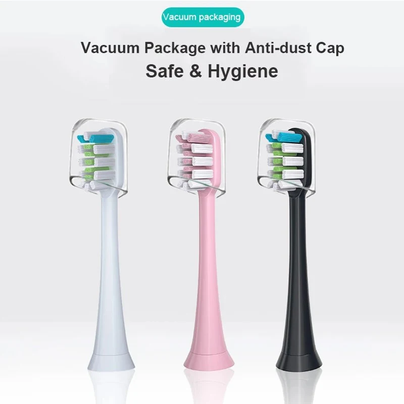 Toothbrush Heads 10PCS Replacement Brush Heads DuPont Soft Suitable For SOOCAS X3/X3U/X5 Sonic Electric Toothbrush