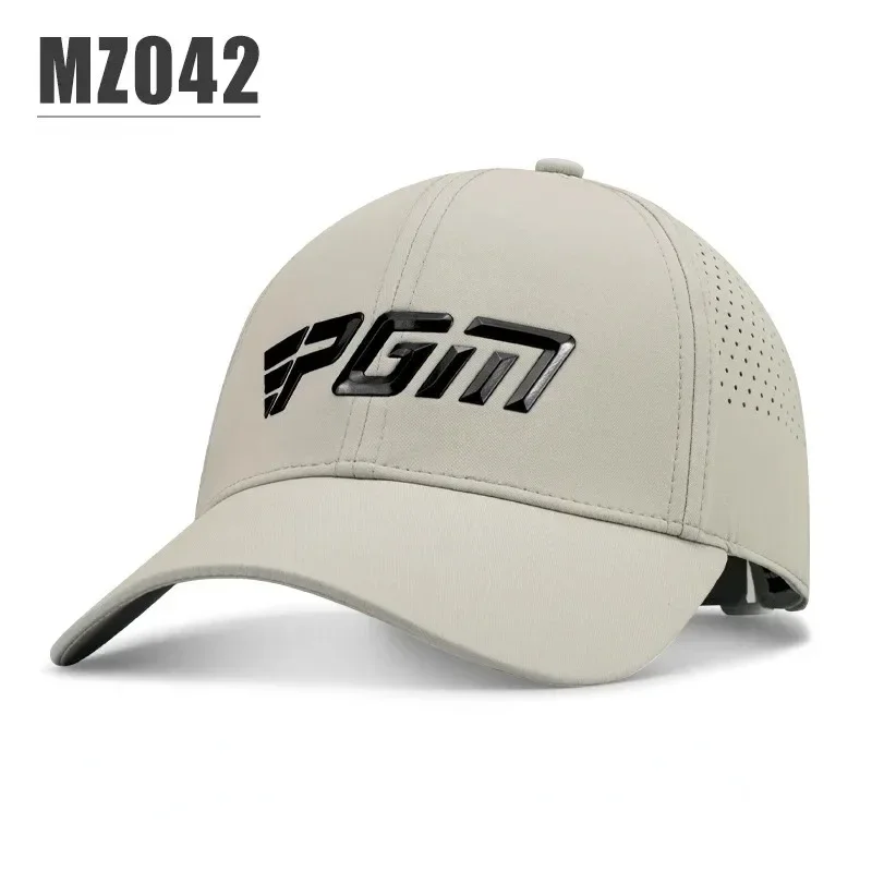 PGM Men's Golf Caps Sun Protection Shade Breathable Male Casual Cap Brim Length 7.3cm Moisture Wicking Sun Hat MZ042