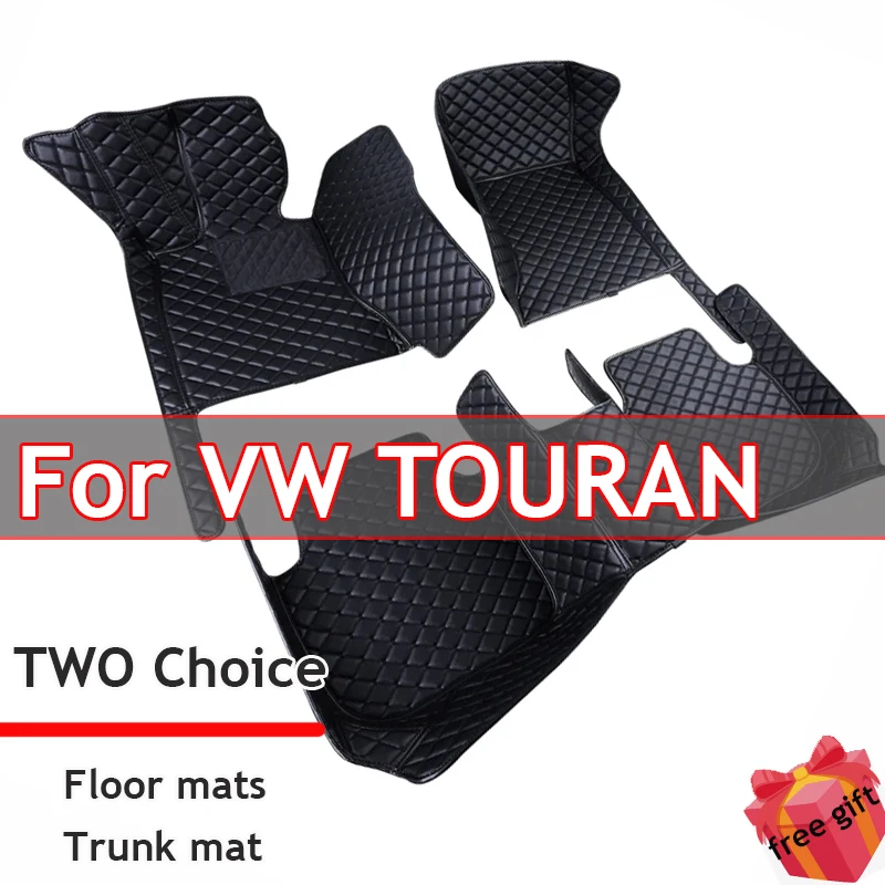 

Car Floor Mats For VW TOURAN 7-seat 2006-2015 2014 2013 2012 2011 Custom Auto Foot Pads Automobile Carpet Cover interior