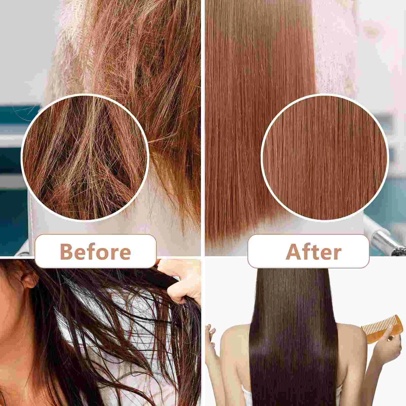 Massage Comb for Home Multi-purpose Natural Wooden Boxwood Girl Hair Styling Miss 6