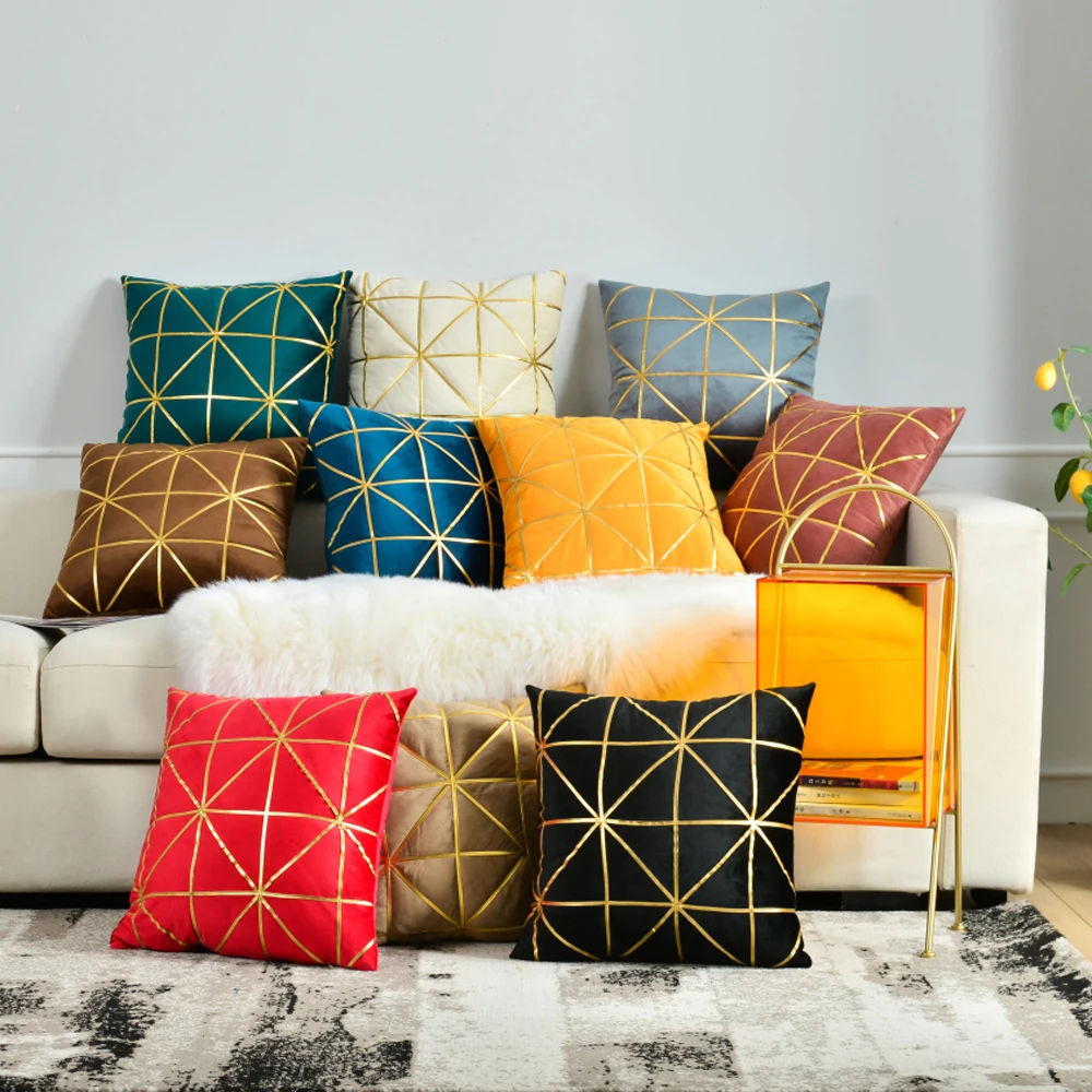 

Solid Dutchwool Cushion Cover Soft Velvet Sofa Pillow Cover Nordic Home Decorative Throw Pillow Case Bed Couch Living Room Decor