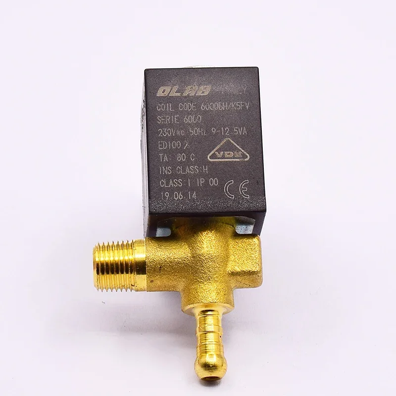 

AC 220V 230V ITALY OLAB 6000BH/K5FV Solenoid Valve Brass Steam Hot Water Valve Normally Closed Valve for Coffee Maker Machine