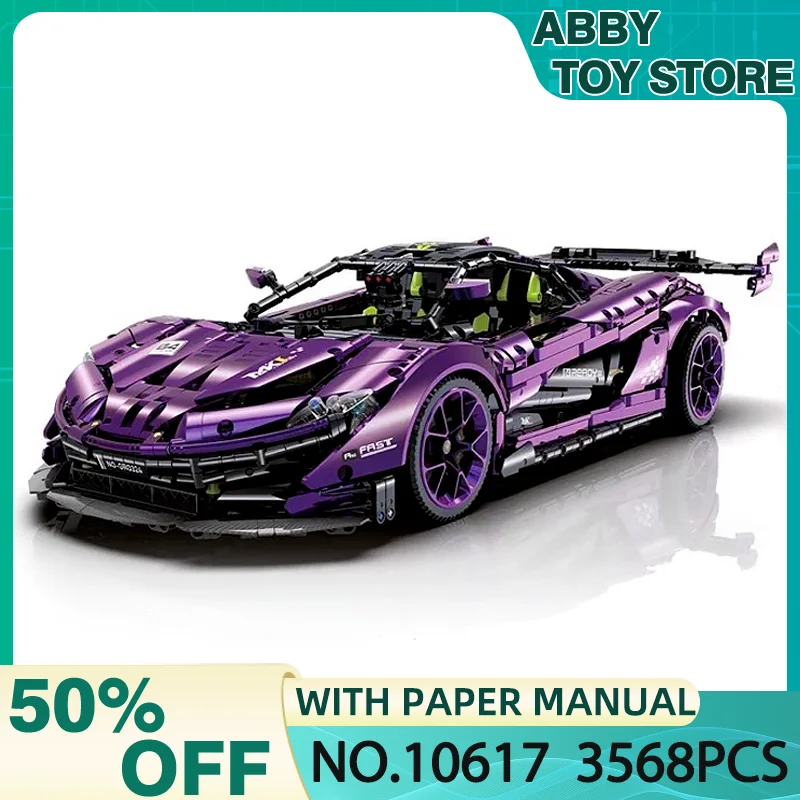 

1254pcs New MOC-137369 Technical White Super Sports Car Compatible 10295 Blocks Bricks Educational Puzzle Toys Birthday Gifts