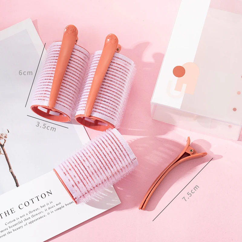 3Pcs/Lot Hair Rollers Bang Roll Curler Hair Curler Plastic Self-adhesive Curling Hairdressing Tool Girl Beauty Styling Tool hair styling tool hair curling tools
