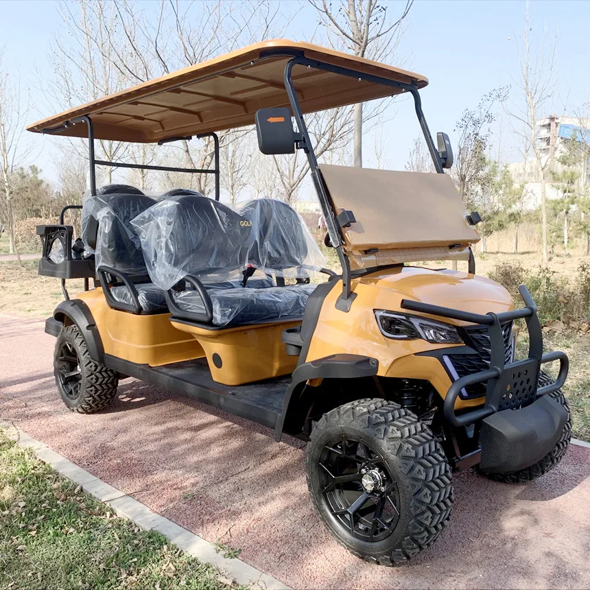 Mini Golf Cart Carrello Da Golf Chiuso A Gas 4Kw/5Kw/7Kw Motore A Corrente Alternata Marca Carrello Da Golf Elettrico Prezzo Di Fabbrica