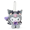 Sanrio Hello Kitty Plush Keychain Kuromi My Melody Anime Cartoon Angels Demons Plush Pendant Stuffed Toys Bag Decoration Gifts 4