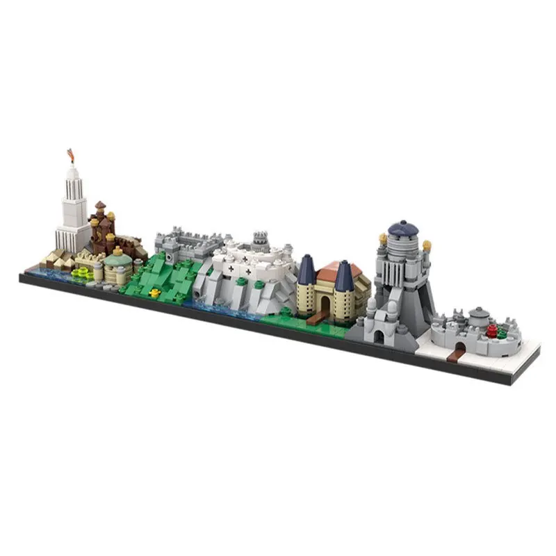 Game Of Thrones Westeros Skyline Cartoon Tv Spongebobed Skyline City Game Of Thrones Skyline Building Blocks Set Per Regalo Per Bambini