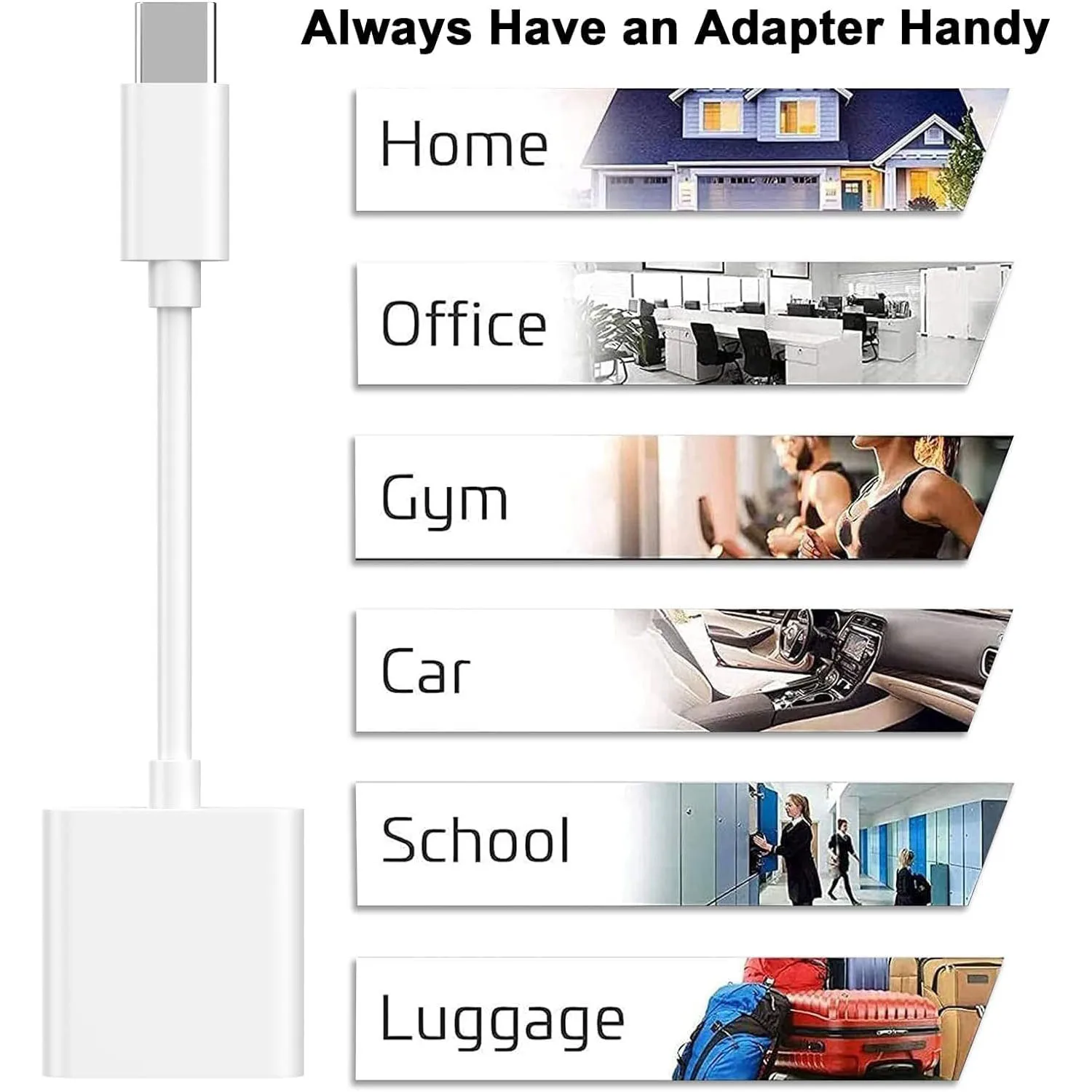 2 in 1 USB C to 3.5mm 오디오 어댑터 충전 스플리터, 아이폰 16 15 Pro Max 삼성 S22 S21용 타입 C Aux 헤드폰 잭 동글