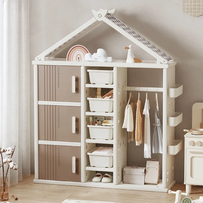 Bedroom Clothes Wardrobes Closet Kids Cute Hangers Storage Wardrobe Organizer Hangers Placard Enfant Modern Furniture CY50CW