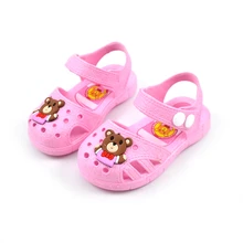  Kids Slippers For Home Summer Girls Boys Children Clogs  Non Slip Soft Sole Baby Toddler Carton Beach Sandals 