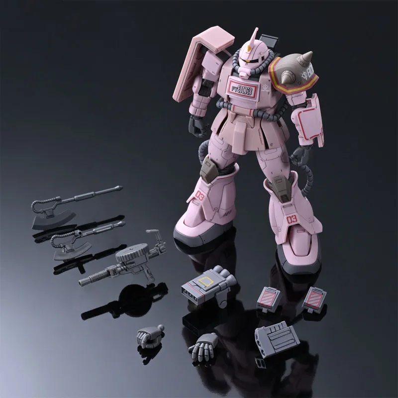 Bandai Original GUNDAM HG Series ZAKU DESERT TYPE PINK PANTHER