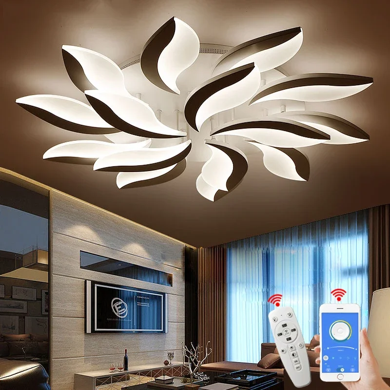 

NEO Gleam Fan Lamp Acrylic Modern Led Ceiling Fan Lights For Living Study Room Bedroom lampe plafond avize Indoor Ceiling Lamp