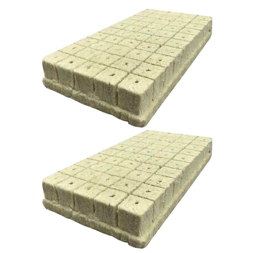 

100 Pcs Gardenrock Woolasbestos Plant Soil Block Starter Nutrient Blocks for Plants Gardening Supplies