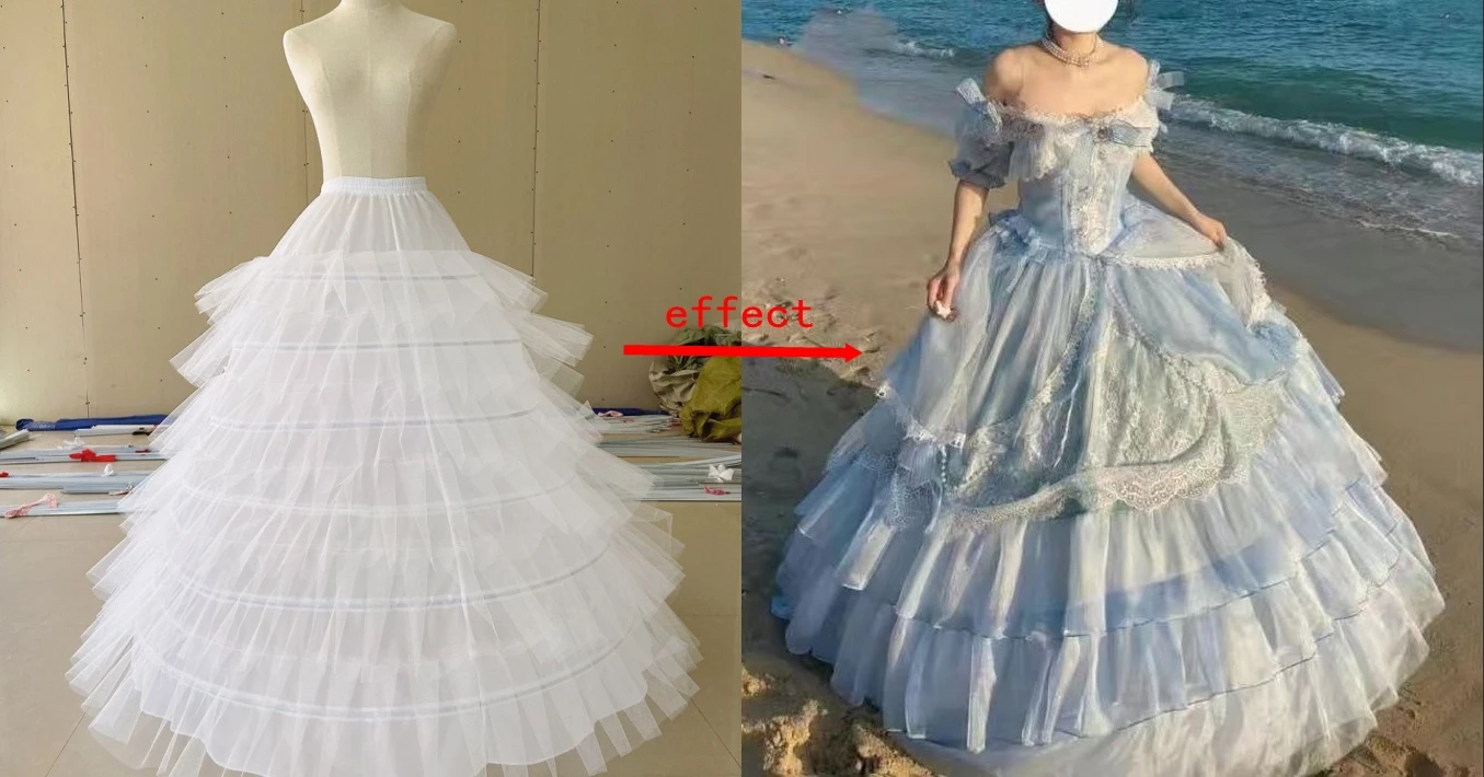 Wedding underskirt Ball Gown Hoops Wedding Accessories Petticoat Underskirt Slips Quinceanera Gown for Wedding Dress