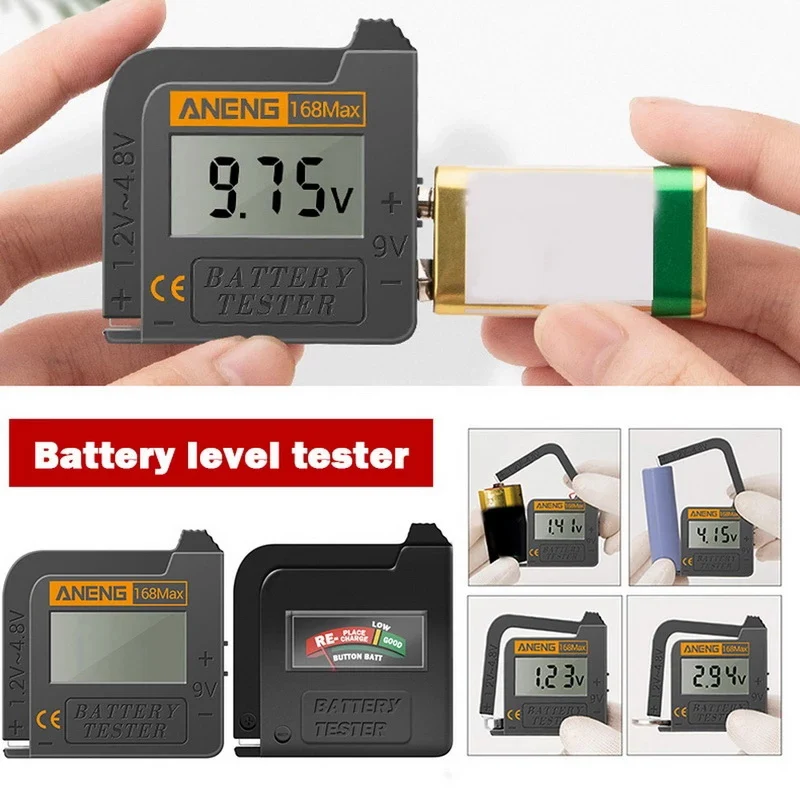 168Max Digital Lithium Battery Tester Battery Capacity Diagnostic LCD