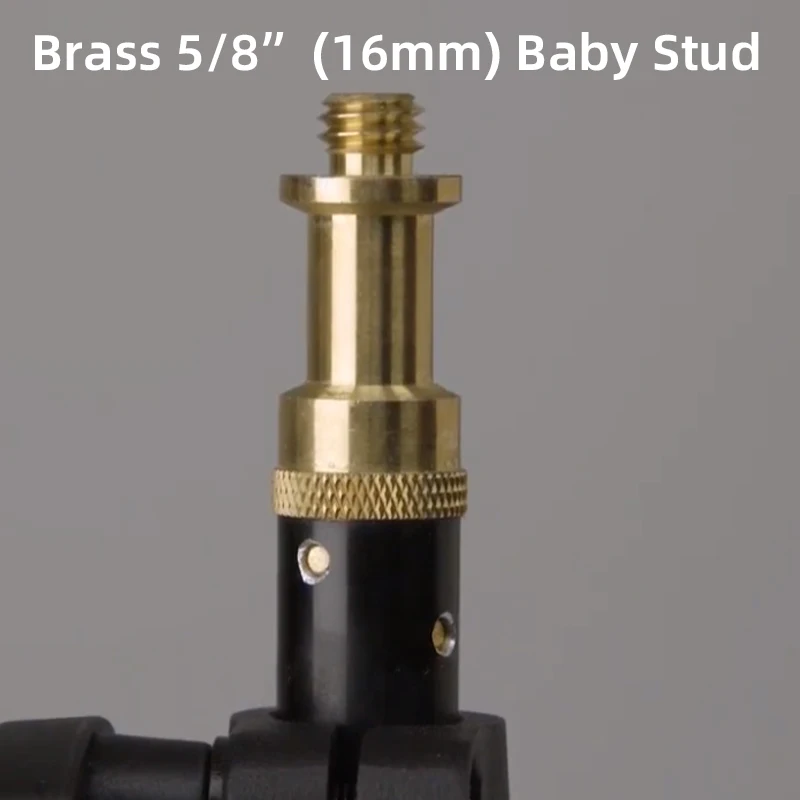 KUPO 033 Low Mini Kit Stand, Max Height 129cm (50.8"), Brass 5/8&rdquo; (16mm) Baby Stud
