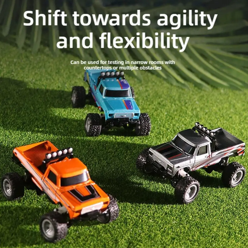 1/64 Variable Speed Racing Mini Remote Control Car Electric Four-wheel Drive Off-road Drift Car Alloy Cool Light Boy Racing Toy 3