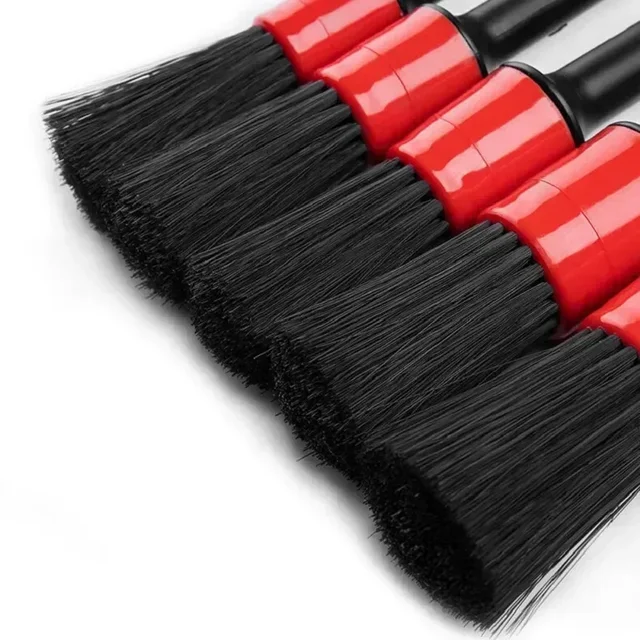 Ensemble de brosses de détail, brosses de voiture, brosse de détail de voiture pour le nettoyage de voiture, brosse de détail, brosse de roue de sortie d'air de tableau de bord 4