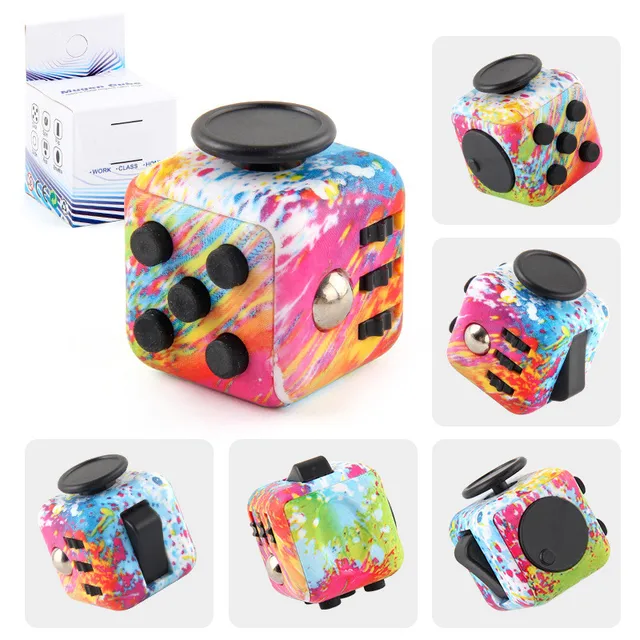6 Sides Mini Fidget Dice Fidget Toys Cube Click Ball Anxiety Pressure Stress Relief Cubes Desk Toy Gift For Kids Adults Children 1