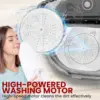 Compact Home Washer & Dryer, 2 in 1 Portable Mini Washing Machine, Twin Tubs, 11lbs. Capacity, 110V, Spin Cycle w/Hose, Tra 5