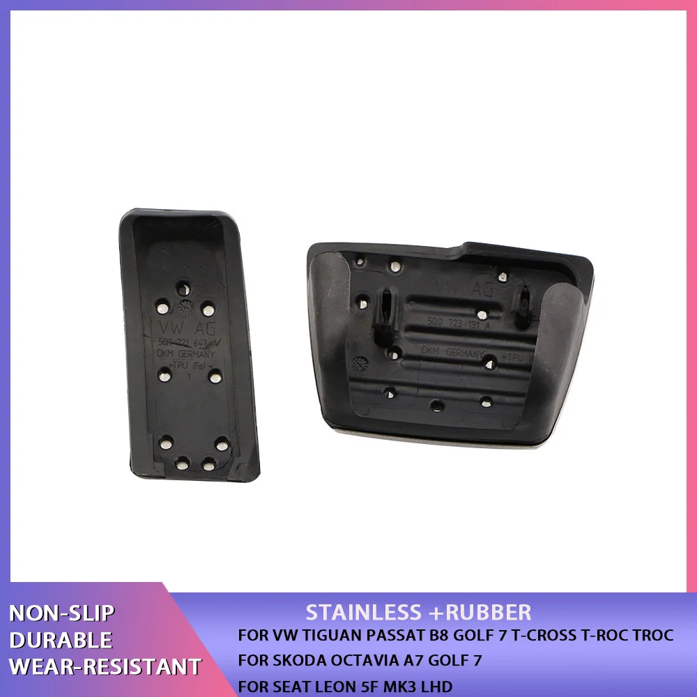 Car Pedals Foot Fuel Brake Clutch Cover for Volkswagen VW Passat B8 Golf 7 Tiguan for Seat Leon 5F MK3