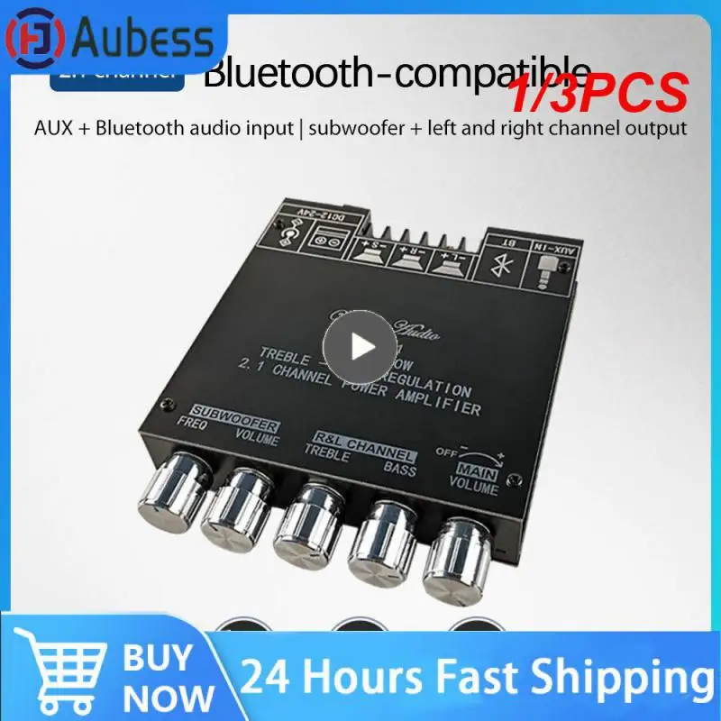 

1/3PCS TPA3116 2.1 Channel 5.0 Subwoofer Amplifier Board 50WX2+100W Power Audio Stereo Amplifier Board Bass AMP AUX