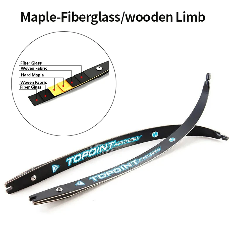TOPOINT Endeavor 18-44lbs ILF Bow Limbs 66"/68"/70" for 25" Bow Riser Handle Recurve Archery Shooting Hunting