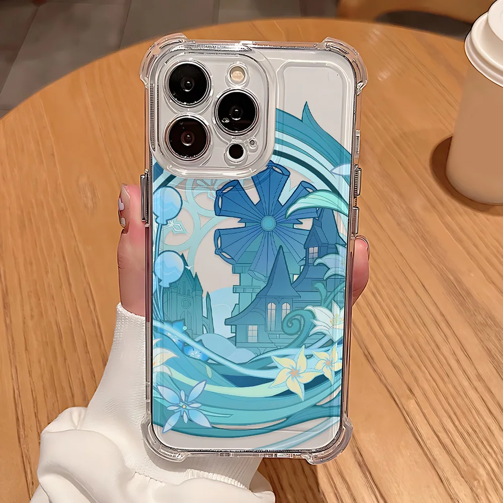 Genshin Impact Themed Protective Phone Case - Durable Fall Cover