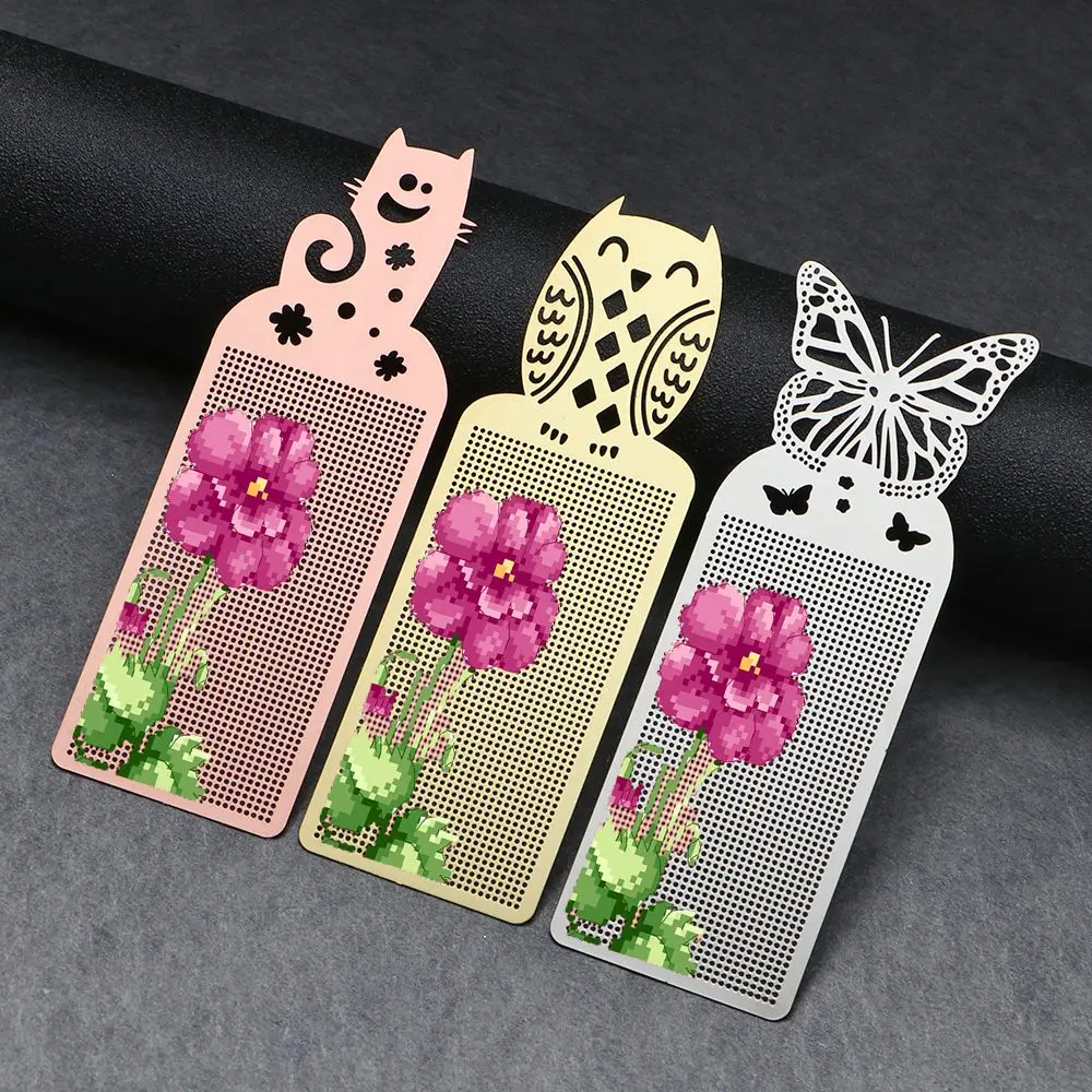 DIY Craft Cross stitch kit cross embroidery painting bookmark butterfly owl stich metal silver golden needlework embroidery crafts counted cross-stitching
