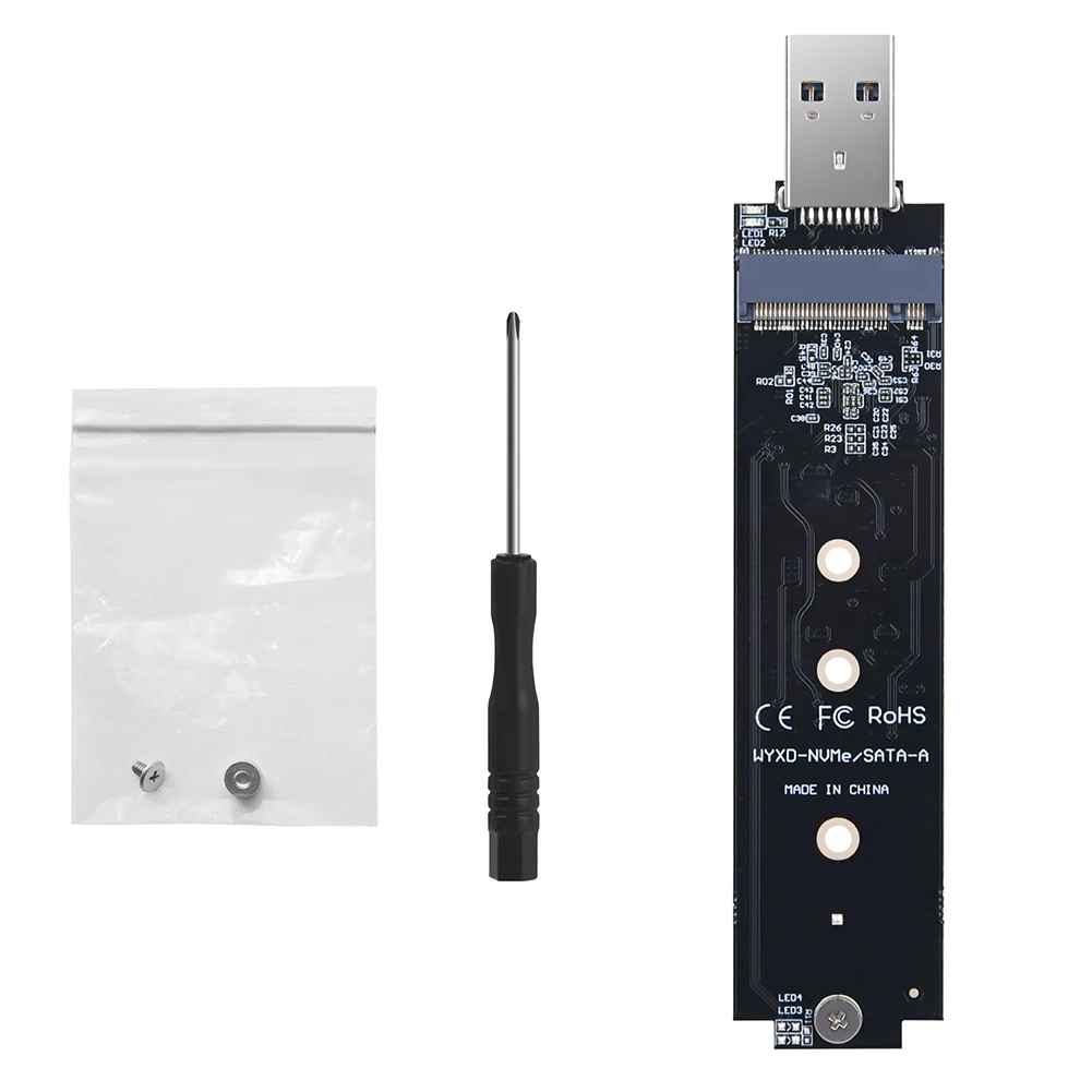 M.2 to USB 3.1 어댑터 카드 M.2 SSD SATA/NVMe to USB 3.1 어댑터 NVMe PCIe to USB3.1 타입 A 어댑터 (삼성 970 960 시리즈용)
